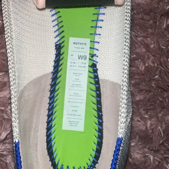 Rothy's the Point Diamond Metallic Flats - Picture 6 of 9